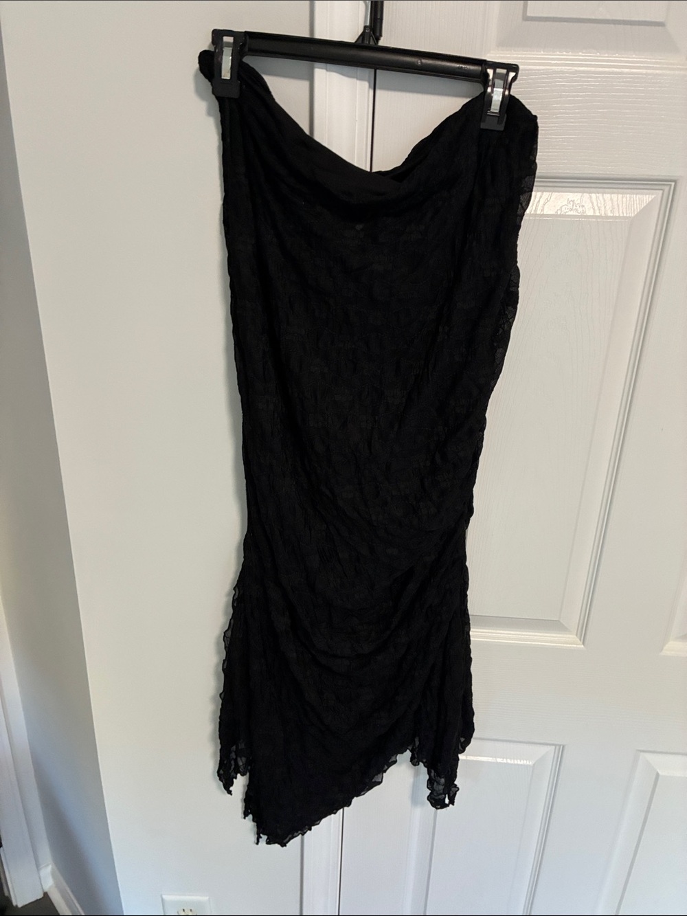Free People Black Asymmetrical Lace Dress